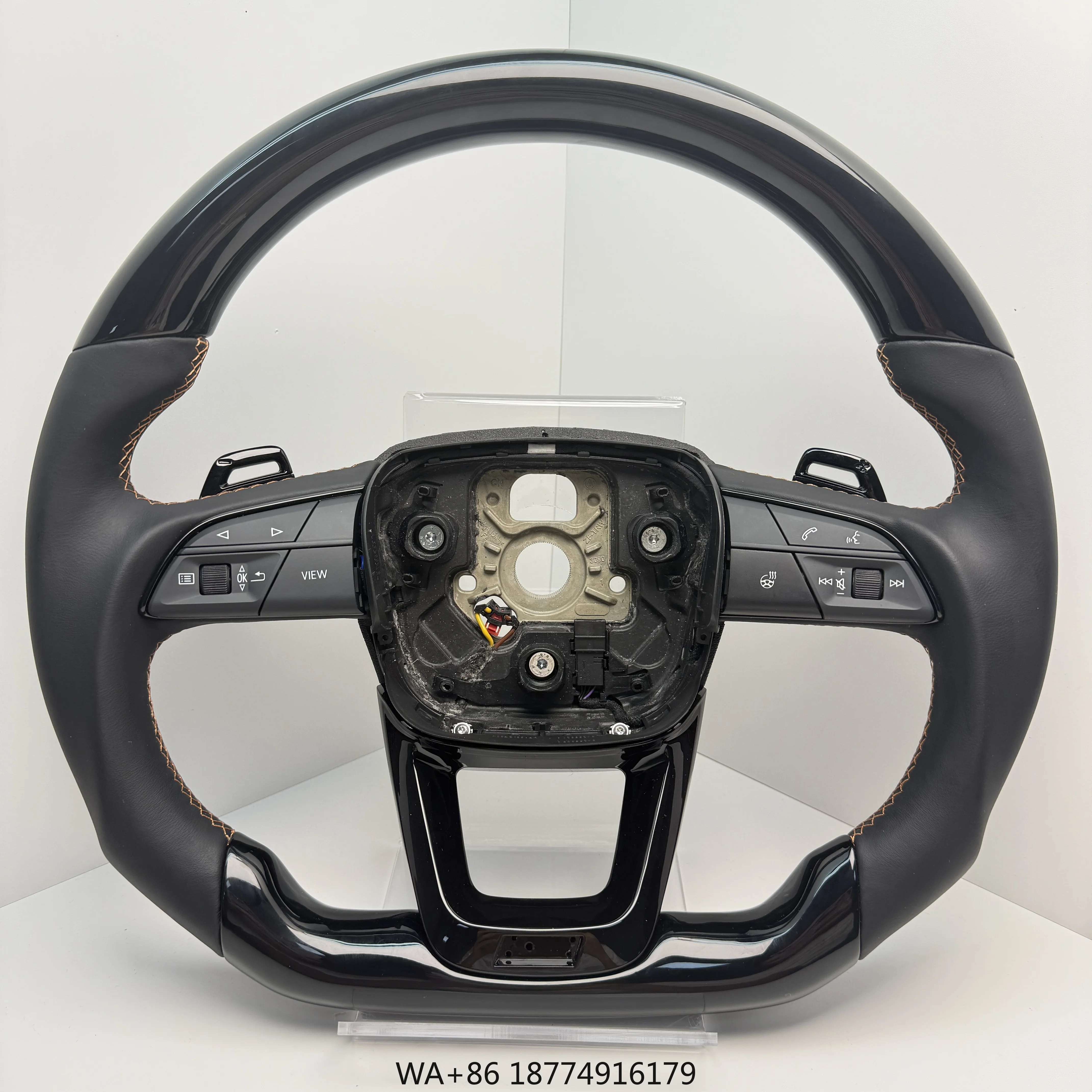 Factory Outlet Carbon Fiber Perforated Leather Steering for Models A8 A6 A3 R8 A5 TT A7 Q7 A4 Q5 Q3