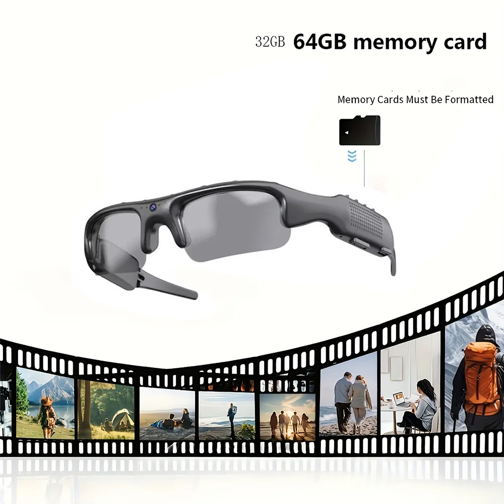 

HD 1080P Glasses WIFI Camera Outdoor Bicycle Motorcycle Security Protecter Sunglasses Video Camera Polarized Lens Sports Cameras