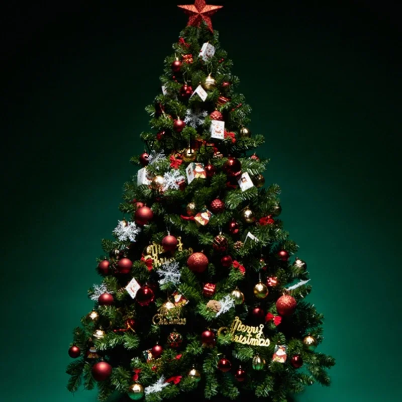 

ZC 1.5m/1.8m Christmas Tree Package Shopping Mall Hotel Christmas Decoration Encryption Flame Retardant Household Christmas Tree