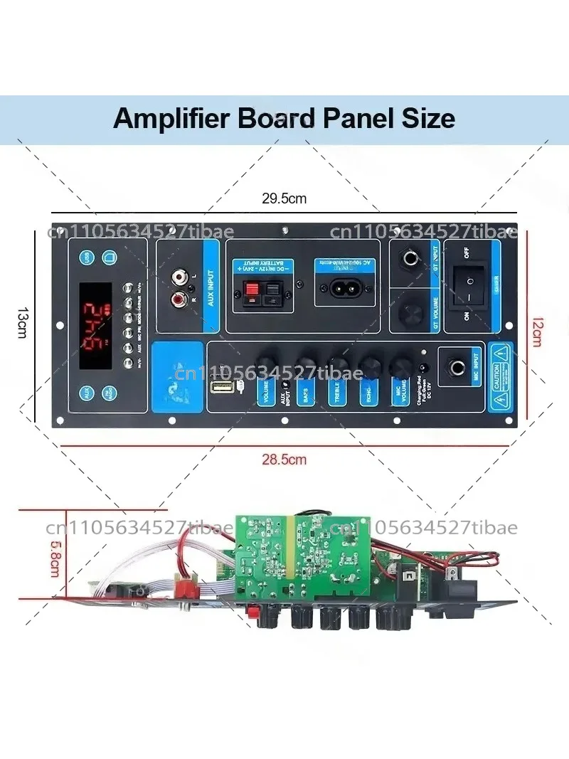 TB-02 Mono Bluetooth Audio Amplifier Board for Karaoke Reverb Outdoor Speaker | Modified Motherboard Accessories