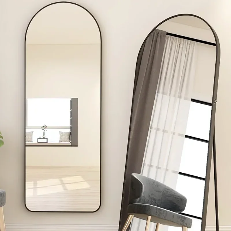 الفن مرآة حائط الحمام البيضاوي كامل الجسم مرآة غرفة نوم فاخرة الشمال غير تقليدي Espejos Decorativos Pared المرايا الزخرفية