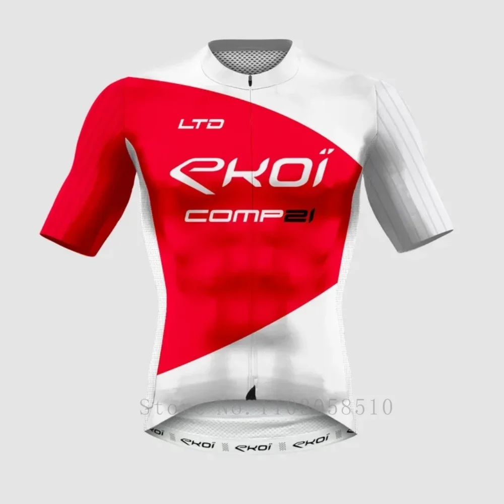 Męska koszulka rowerowa z krótkim rękawem na lato, ochrona UV, odzież rowerowa, koszulki wyścigowe, odzież rowerowa, maillot, odzież rowerowa 2026