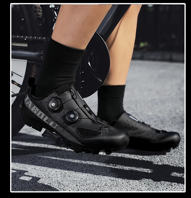 Herren- und Damen-Mountainbike-Schuhe, professionelle atmungsaktive MTB-Schuhe mit harter Sohle, rutschfeste Rennradschuhe. – Detail 25