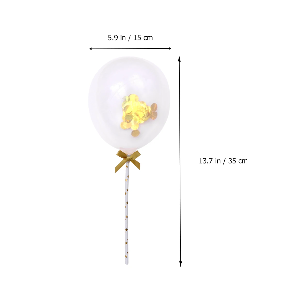 

10Pcs Glitter Cake Topper Balloons Decorative Confetti Filled Mini Balloons for Cakes Wedding Birthday Graduation Party Supplies