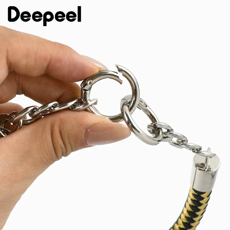 2 قطعة 30/40/50/60 سنتيمتر نسج حبل حقيبة جلدية مقابض حقيبة يد الكتف الأشرطة DIY بها بنفسك اليدوية محفظة استبدال ملحقات السلسلة #5