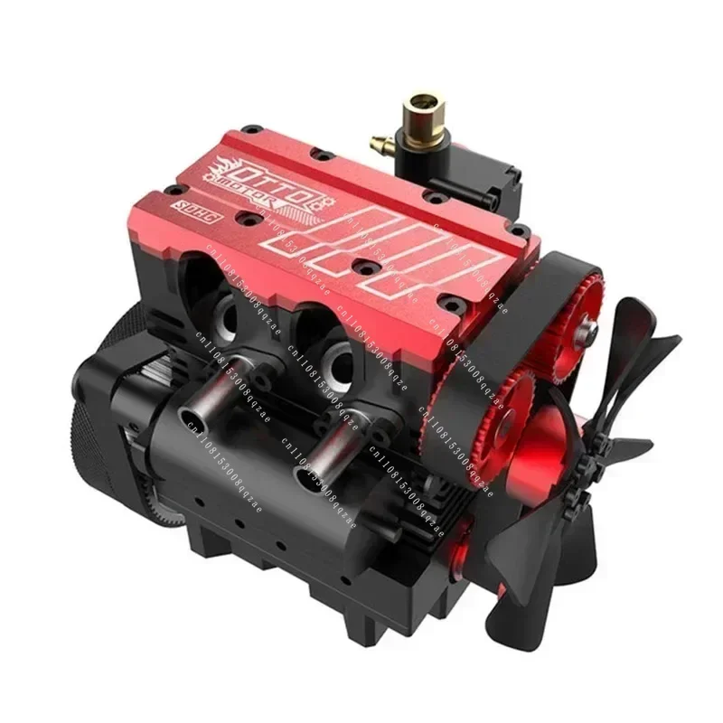 FS-L200AC 4-stroke Air-cooled Engine 7cc in-line 2-cylinder Engine Model Kit