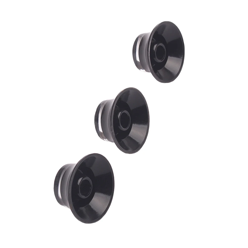 

3Pcs Black Knob Set for Electric Guitar Replacement Premium Plastic Volume Tone Control Buttons Fit Guitar Knobs