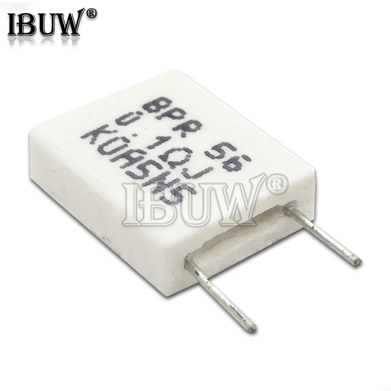 10PCS BPR56 0.01 ~ 0.5 ohm Non-inductive Ceramic Cement Resistor 0.1R 0.15R 0.22R 0.25R 0.33R 0.5R