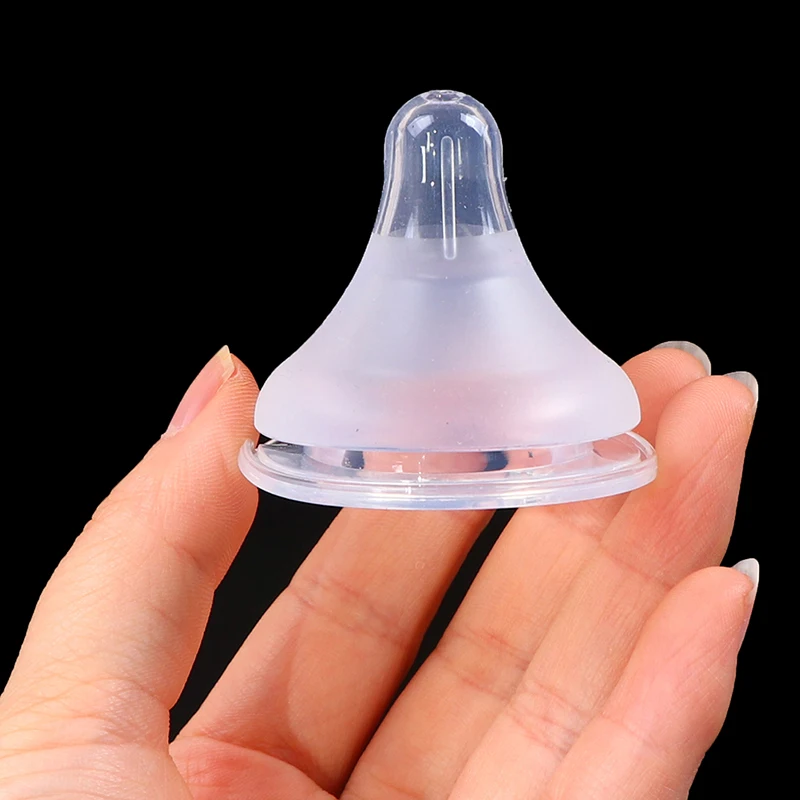 Baby Soft Liquid Silicone Pacifier Nipple Replacement For Wide Mouth Milk Bottle