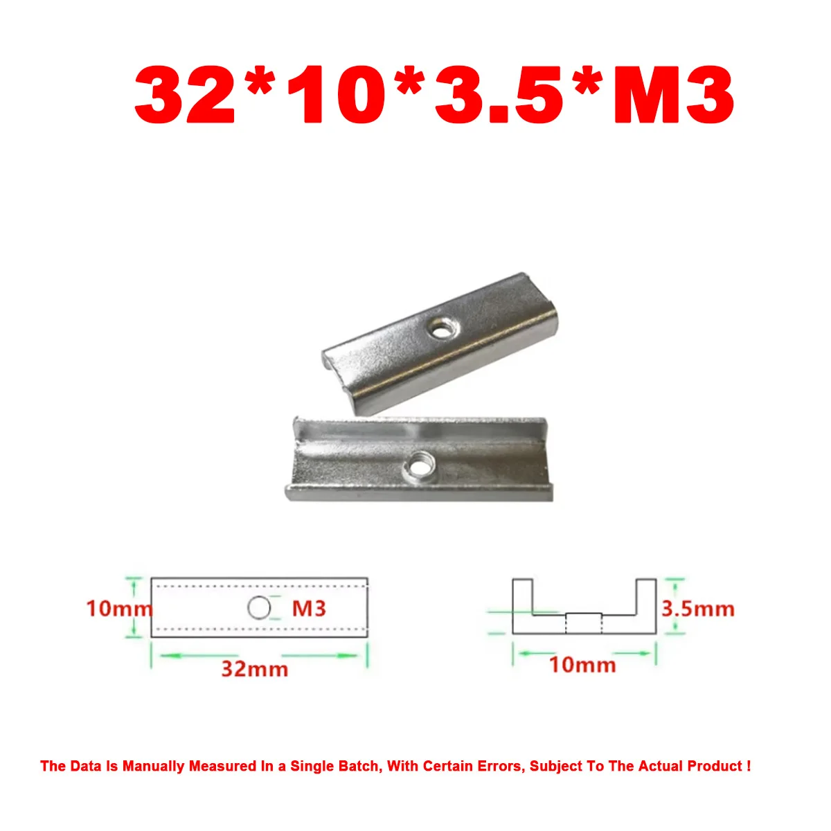 Variant: 20pcs 32X10X3.5XM3