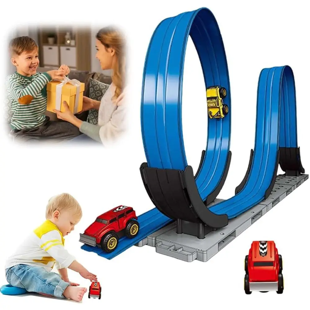 Magnetic Anti-Gravity Car Track Set Easy to Assemble Changeable Track Car Racing Track Set Inertial Educational Toys