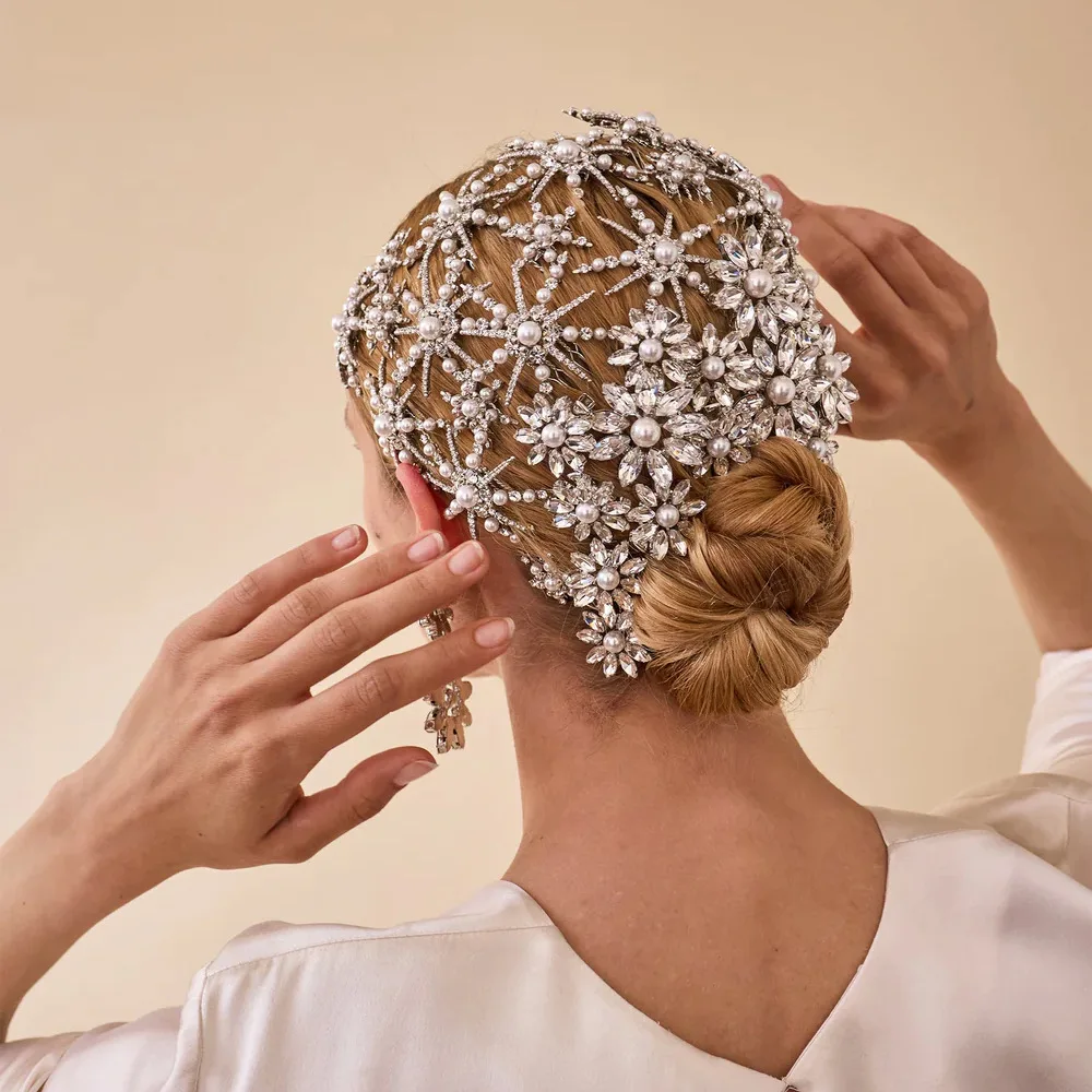 مشط شعر عباد الشمس على شكل عنصر ساخن لحفلات الزفاف، مزاج الأميرة الأنيق، شعر العروس المضفر، أغطية رأس عصرية لحفلات الزفاف