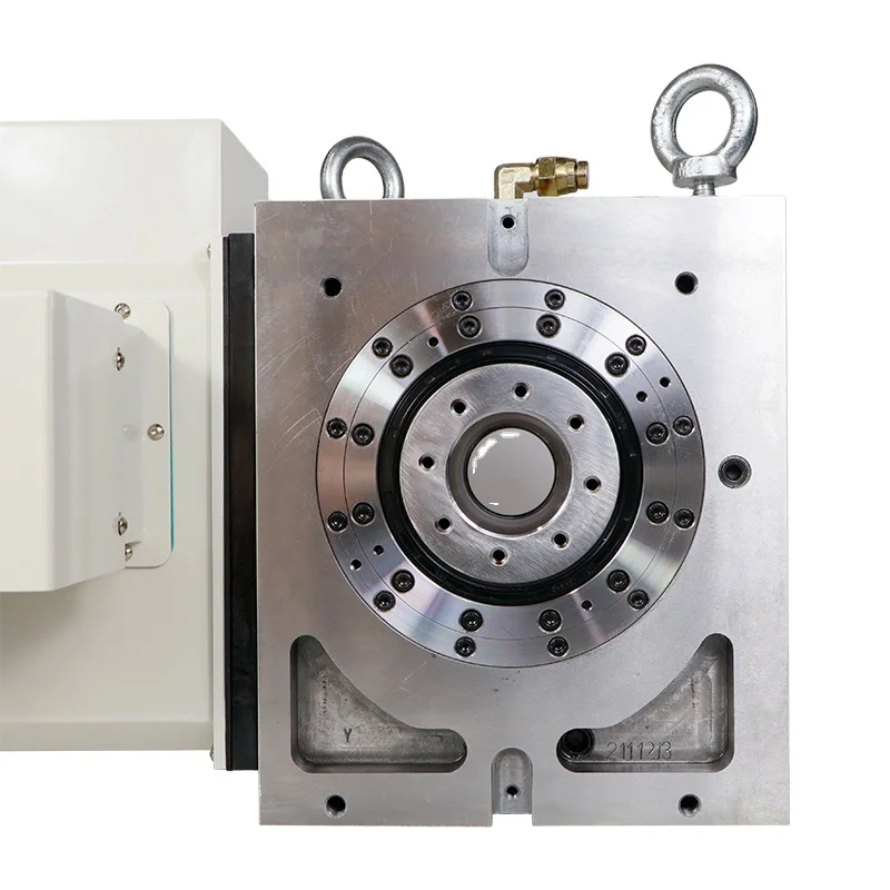 4th 4 Axis Diameter 250mm High Precision Automatic Worm Gear Horizontal Indexing Cam Rotary Table For CNC Lathe