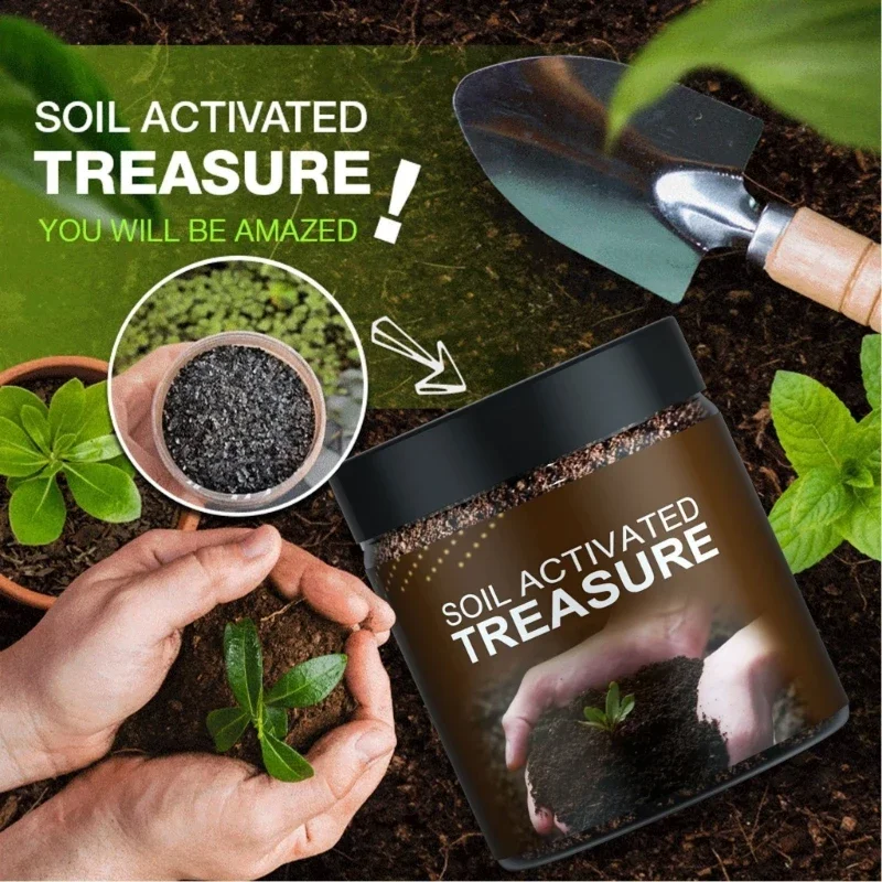 

100/200g Soil Activated Treasure Soil Activators Potting Soil Seedling Compost for Garden Plant Rooting Landscaping