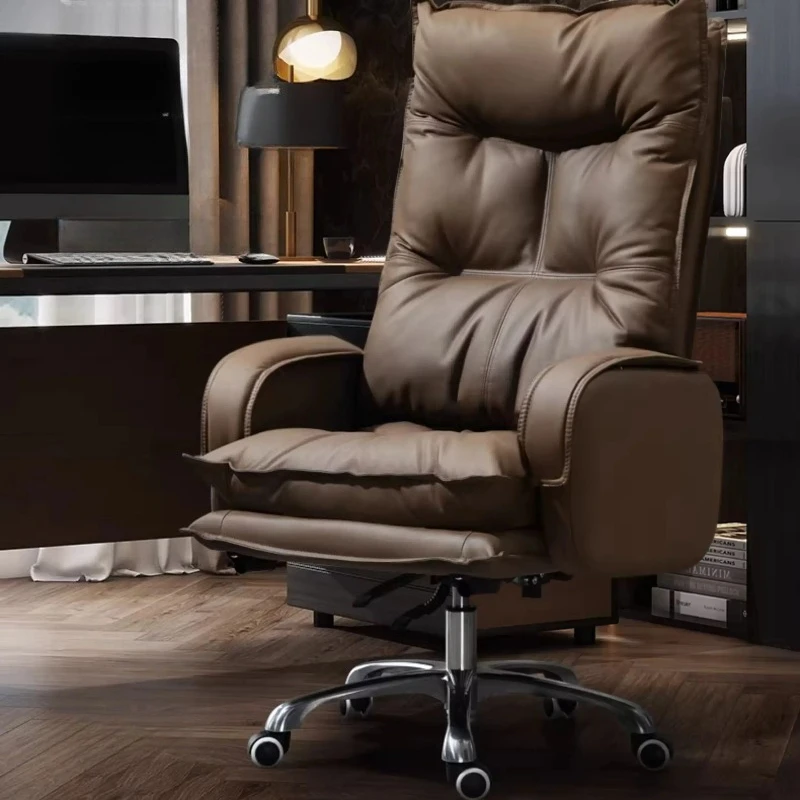 White Designer Office Chair Luxury Soft Upgrade Comfortable Lazy Computer Chair Adjustable Silla De Escritorio Office Furniture