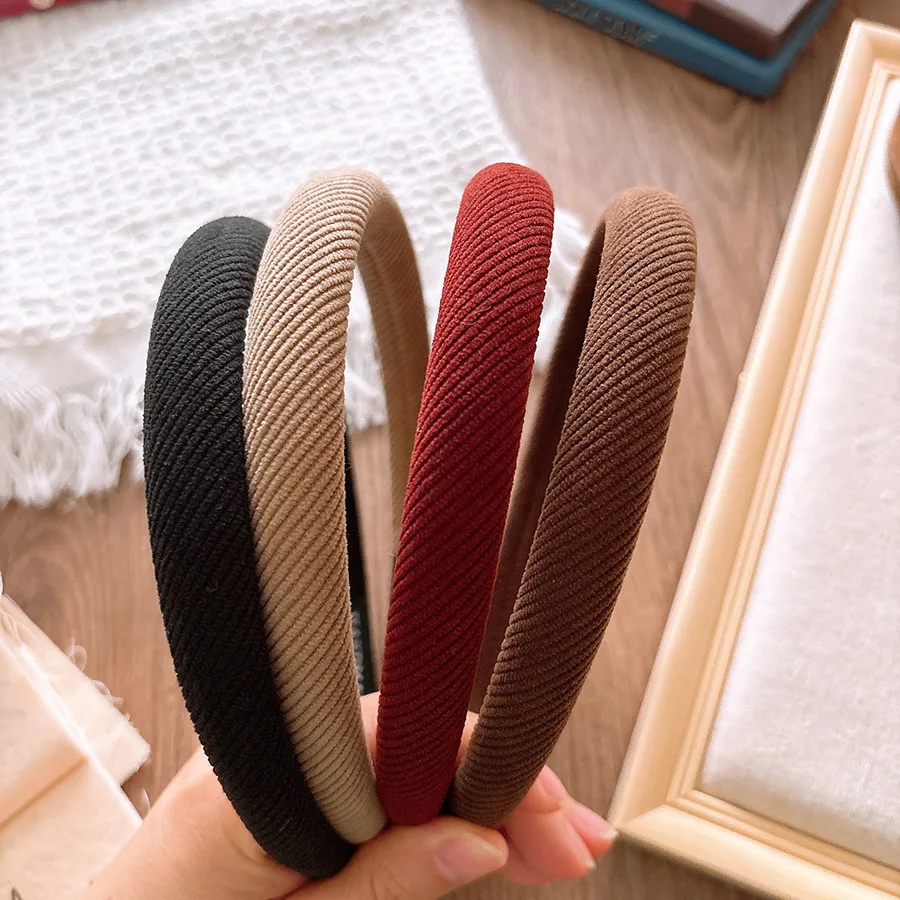 

Korean Winter Simple Sponge Headband Hairbands Scrunchies Women Girls Children Hair Head Hoop Bands Accessories Headdress Headwe