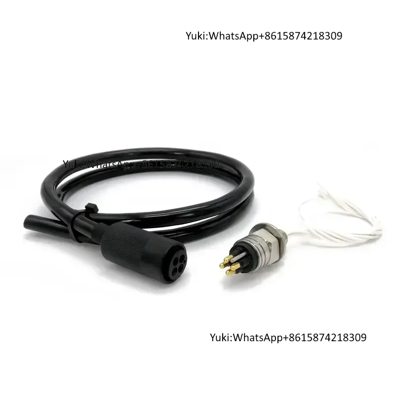 IP69 Waterproof Rubber Cable 316L Stainless Steel Bulkhead Socket 10A Subconn Underwater Connector Wet Pluggable 4Pin for ROV
