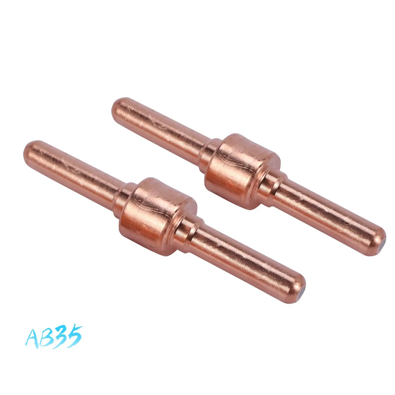 

AB35-100Pcs Red Copper Extended Long Plasma Cutter Tip Electrodes Nozzles Kit Consumable For Pt31 Lg40 40A Cutting Welder Torch