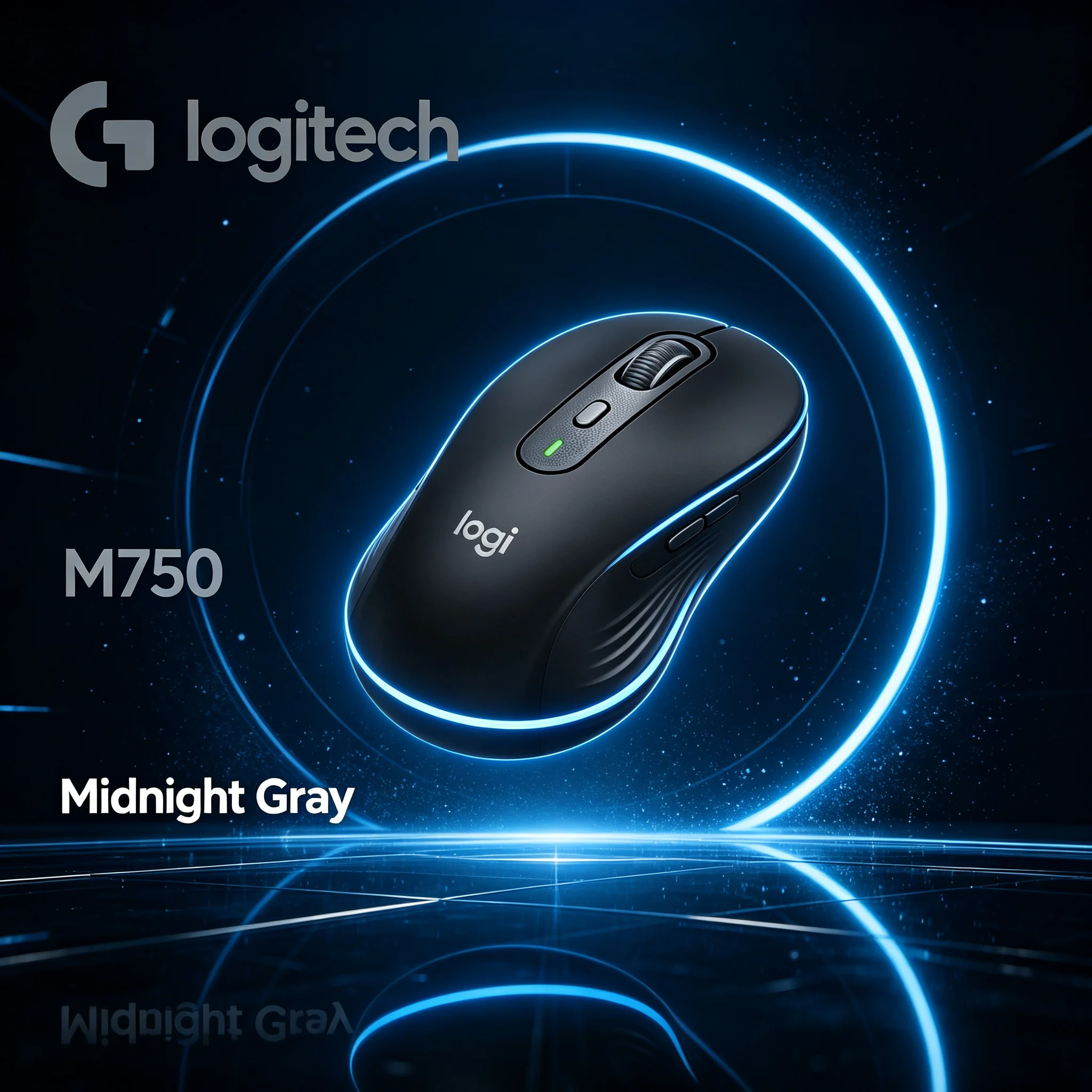 Logitech Signature Plus M750 Ergonomic Wireless Silent Mouse SmartWheel Multi-Device For Office Laptop Mac PC