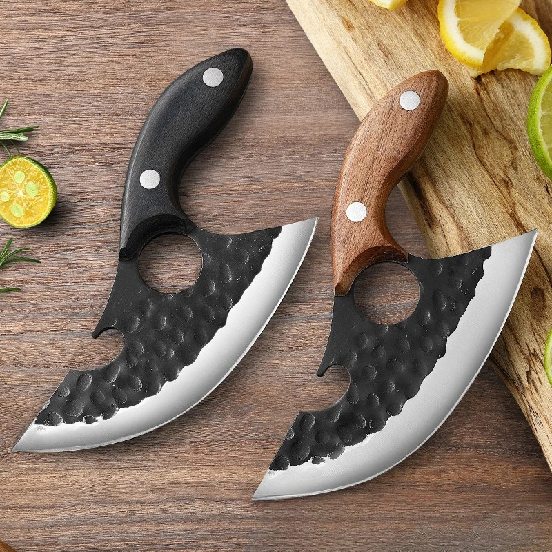 

Utility Knife Barbecue Open Bottle Cleaver Meat Fruit Vegetables Boning Knife Wood Handle With Sheath Knives Kitchen Chef Cutter