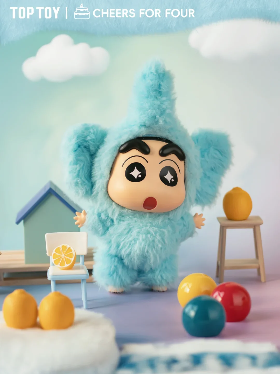 Original Toptoy Crayon Shin-Chan กล่องตาบอด Play Party Series ตุ๊กตาไวนิลอินเทรนด์ของเล่นอะนิเมะ Action Figure เครื่องประดับของขวัญที่กําหนดเอง