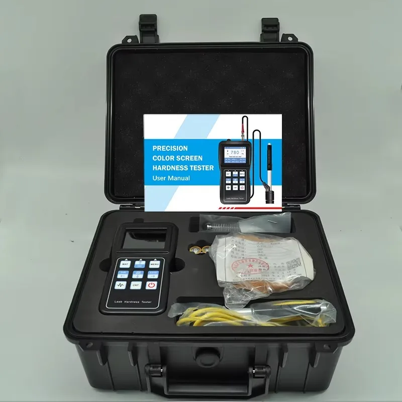 2025 Il più nuovo tester di durezza Leeb Schermo a colori ad alta precisione Tester di durezza a scala intera Tester di durezza Leeb portatile diviso