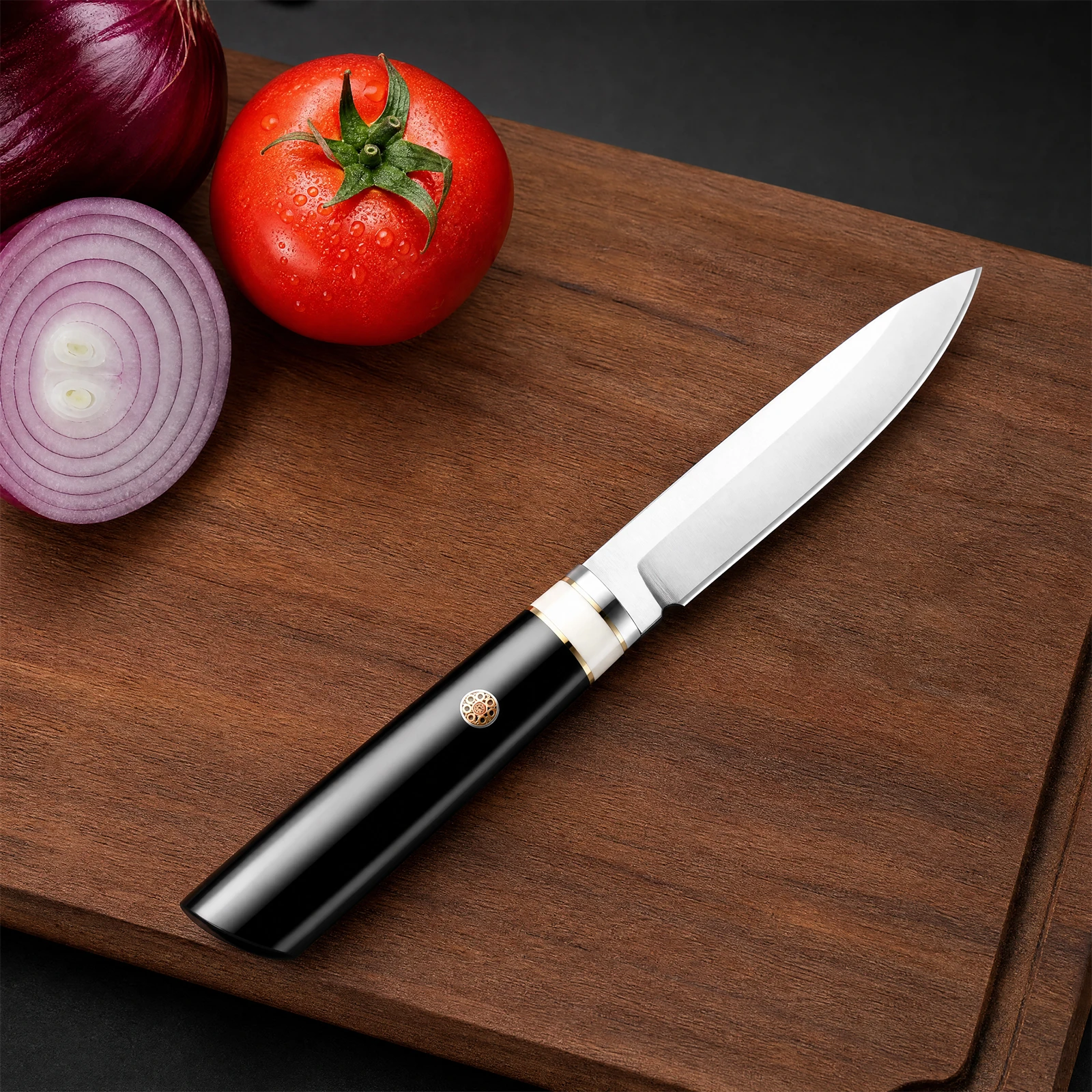 Multifunctional Steak Knife Durable Stainless Steel with Sheath Meat Cutting BBQ Chef Knife Fruit Knife Cooking and Slicing Tool