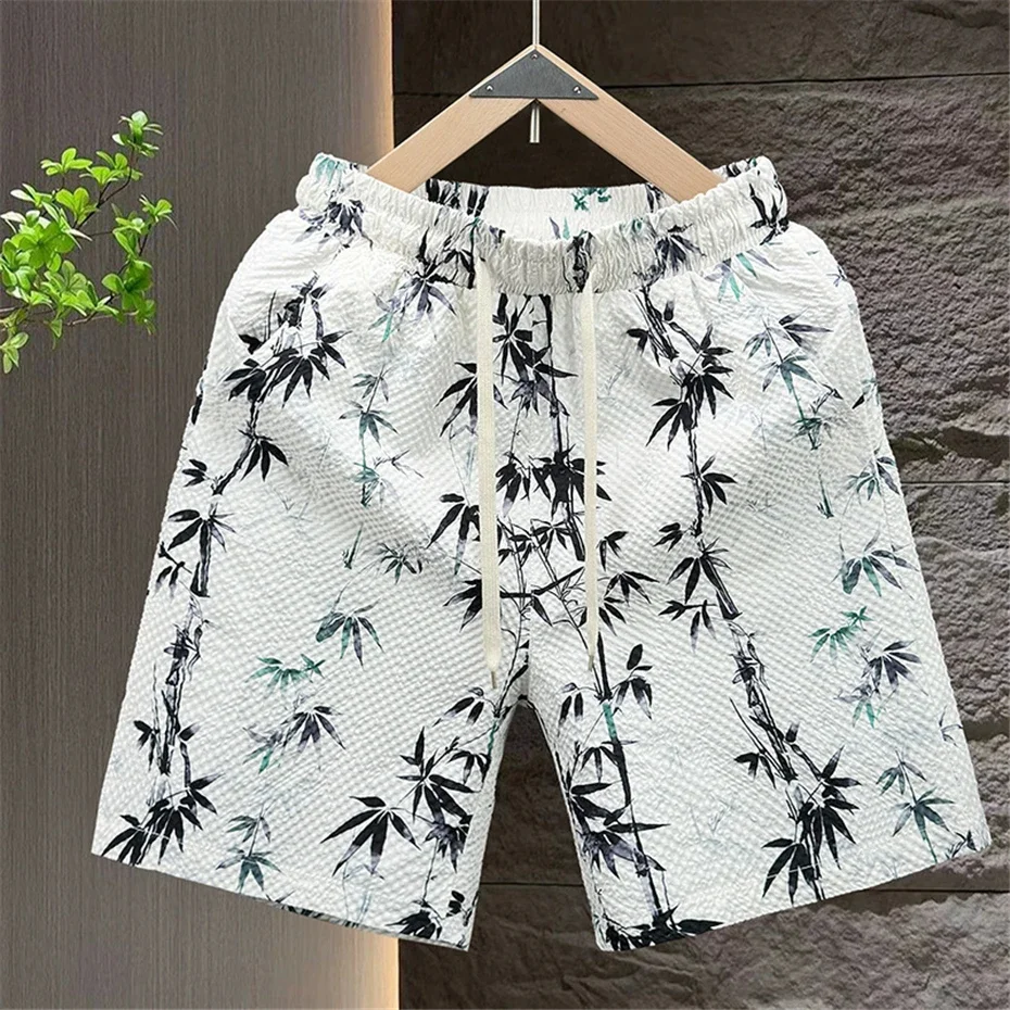 

DIANRUO Camo Shorts Men Plus Size 12XL Summer Hawaiian Beach Shorts Stretch Male Fashion Casual Elastic Waist Short Pants