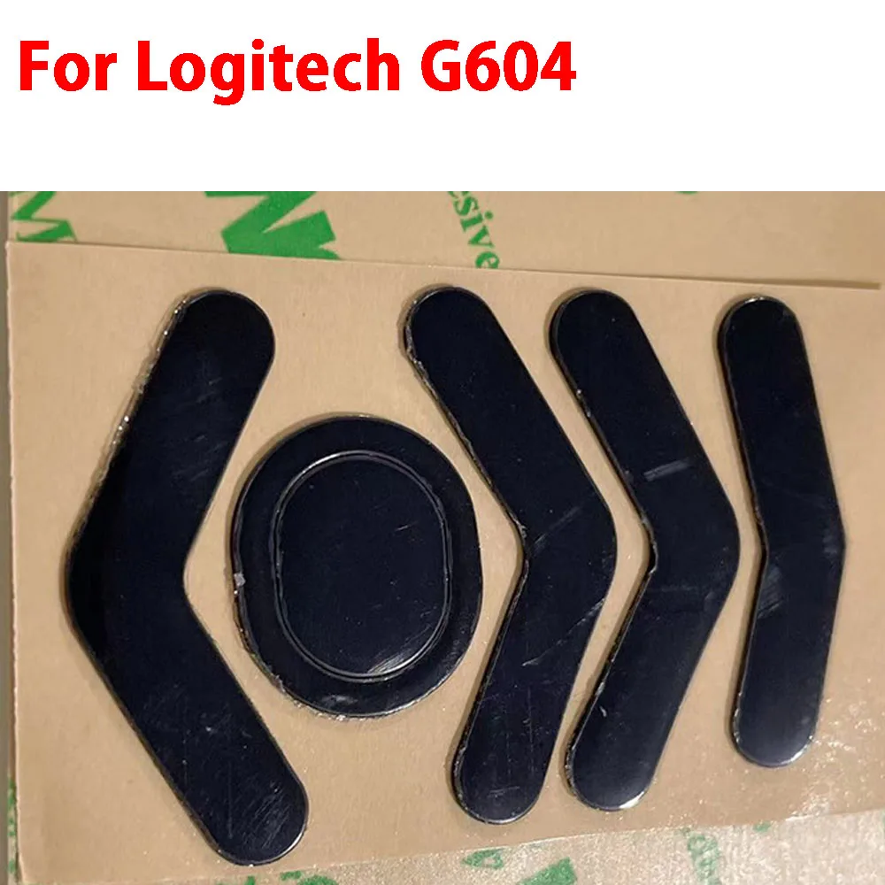 1set Hot sale Mouse Feet Skates Pads For Logitech G604 wireless Mouse White Black Anti skid sticker replacement