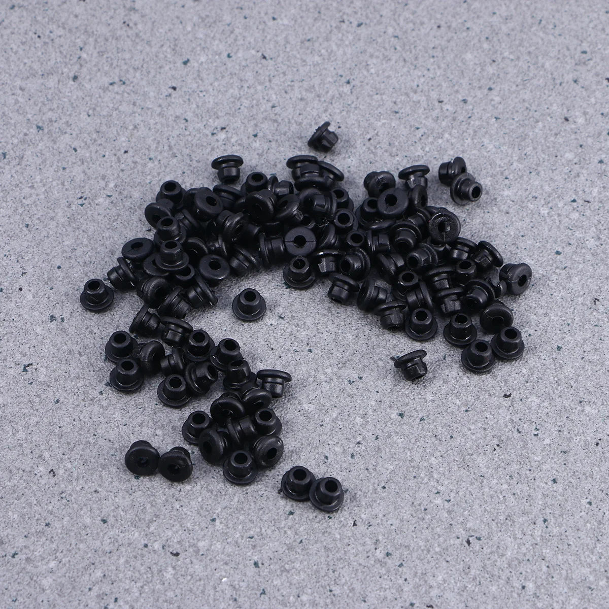 100 قطعة من حلقات السيليكون السوداء لآلات الوشم تحسين المتانة والأداء الحلقات جروميت السيليكون