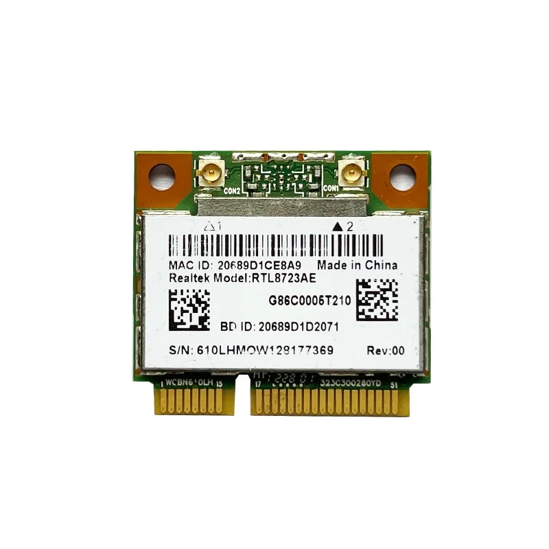 New Wifi Bluetooth 4.0 For Realtek RTL8723AE Wireless Network Card Half Mini PCI-E For Acer/Fujitsu/Samsung/Sony/Toshiba/DELL