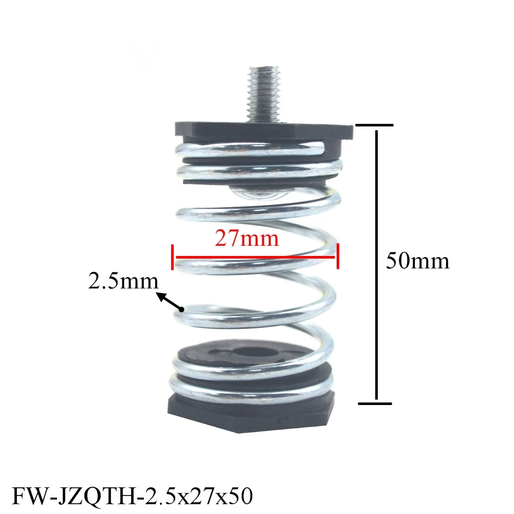 1PCS M6 40mm Length  Air Pump  Shockproof Compression  Spring Damping Spring Seat