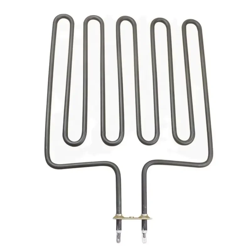 Customized 220V 2500W stainless steel air tube heater resistive dry burning heating tube, suitable for industrial ovens
