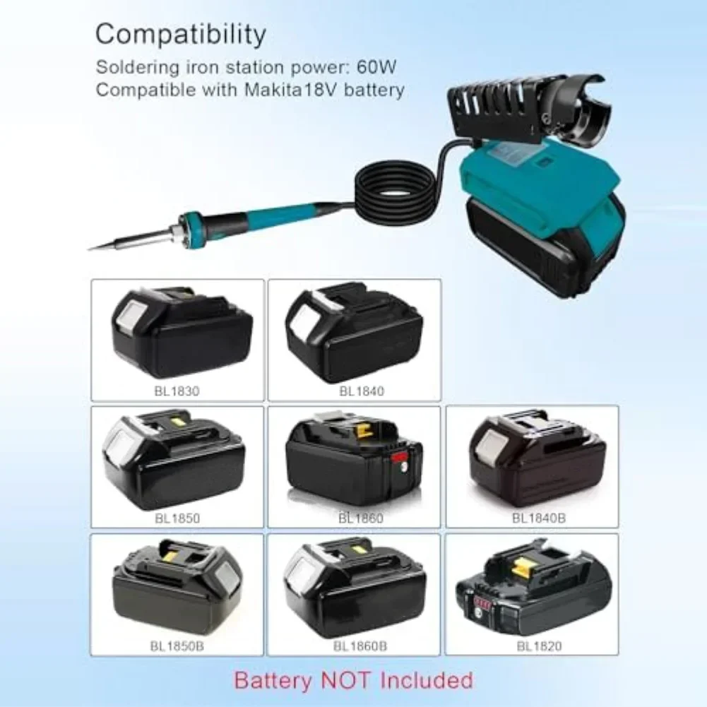 60W Adjustable Electric Soldering Iron with Quick Heating and Safe Handle Lightweight Design for Electronics Assembly