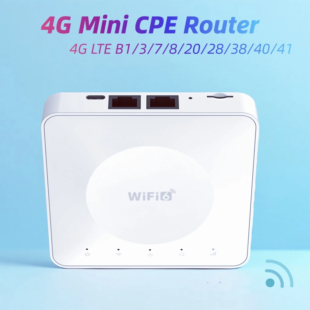 300M 4G Mini CPE Lte Wifi Router Indoor Cat 6 Router Modem Wifi With Sim Card slot Hotspot Portable Routerd Slot