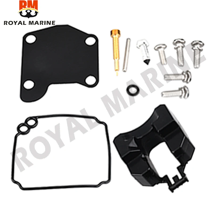 

Ремонтный комплект карбюратора 63V-W0093-00 для подвесных лодочных моторов Yamaha 2-тактных 9.9HP 15HP 6B4-14301-2 63V-14301 (ремонт карбюратора) 63V-W0093