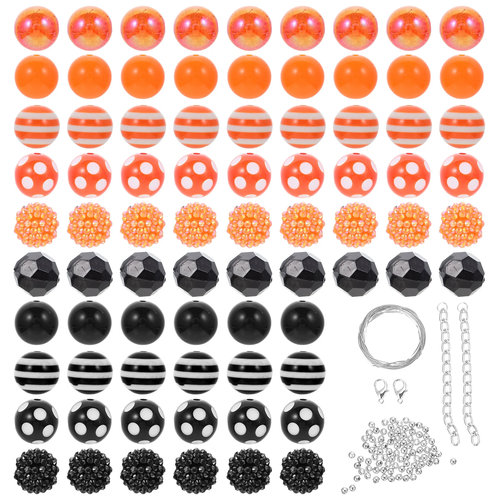 1Set Acrylic Beads Halloween DIY Jewelry Supplies Unique Handmade Beads for Necklace Bracelet Craft Making Necklace DIY Material