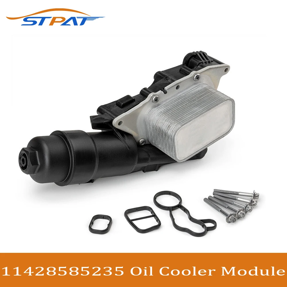 STPAT 11428585235 Oil Cooler Assembly For BMW 2 Series F45 F46 X1 F48 X2 F39 MINI F56 F55 Clubman F54