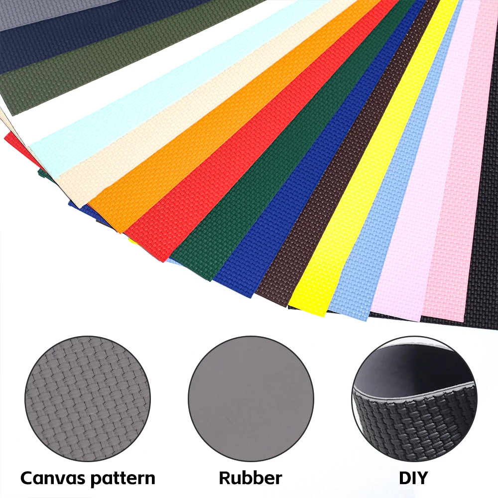 

FKM Rubber Sailcloth Signature Watch Strap Raw materials For DIY Watch Bands Waterproof Soft Multiple Colors Choice