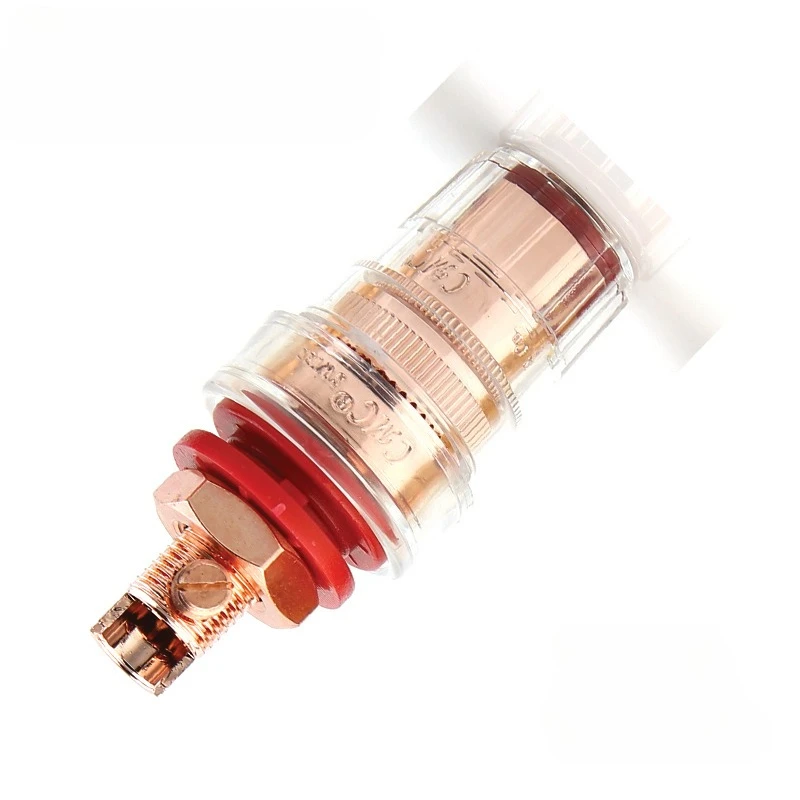 Banana mother seat/horn seat 858-L-CuR pure purple copper wiring column pure copper gold-plated