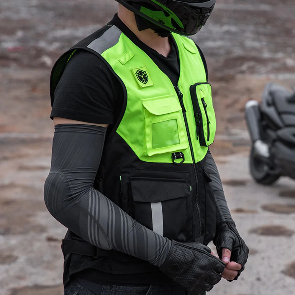 SCOYCO Cycling Protective Motorcycle Jacket Abrasion-resistant Reflective Riding Vest Breathable Large Capacity Storage Vest