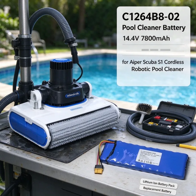 C1264B8-02 High Capacity Replacement Battery 14.4V 7800mAh for Aiper Scuba S1 Pool Cleaning Robot