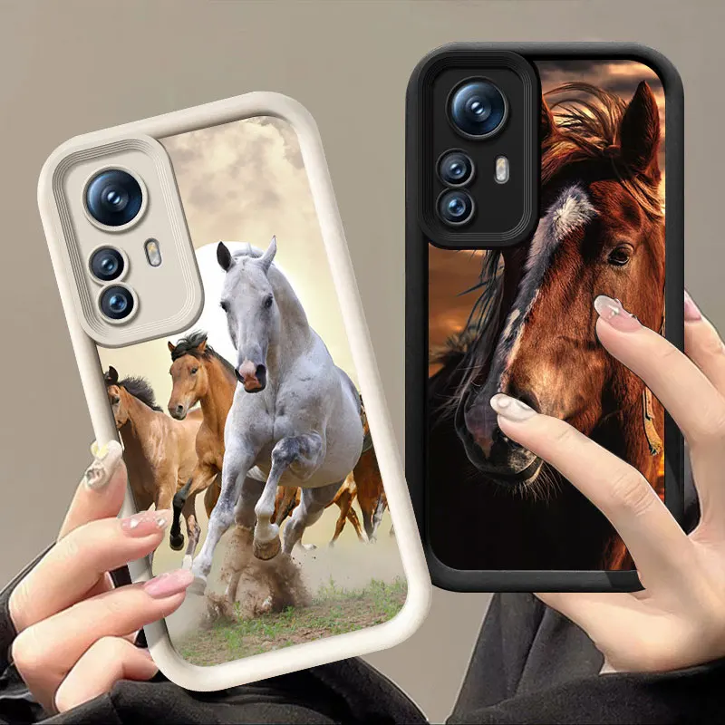 Animal Galloping Horse Phone Case For Redmi 9A 10A 9C 10C 12C 13C 14C 4G 9i 9T K30 K50 Pro K40 Gaming A1 A2 A3