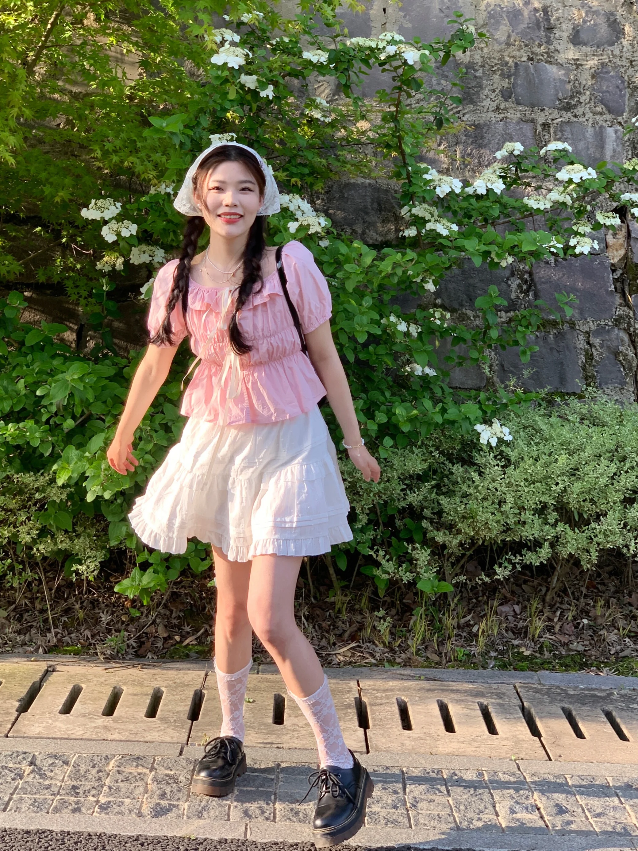 

French Sle Sweet Knot Design irt Summer Cute Bubble Sve Square Collar Cotton Top Women's Faion Cotton irt