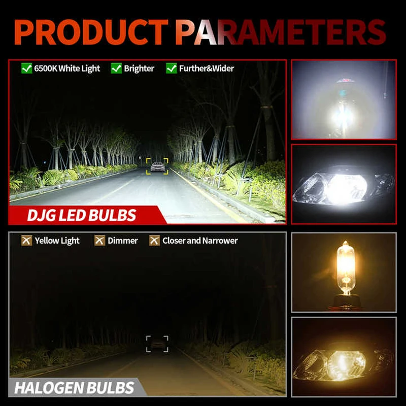 جهاز عرض ليد Y8 H4 للسيارة ، طقم مصابيح أمامية للسيارة بعدسات صغيرة ، تحويل شعاع عالي منخفض ، مروحة توربو W ، مصباح إضاءة #5