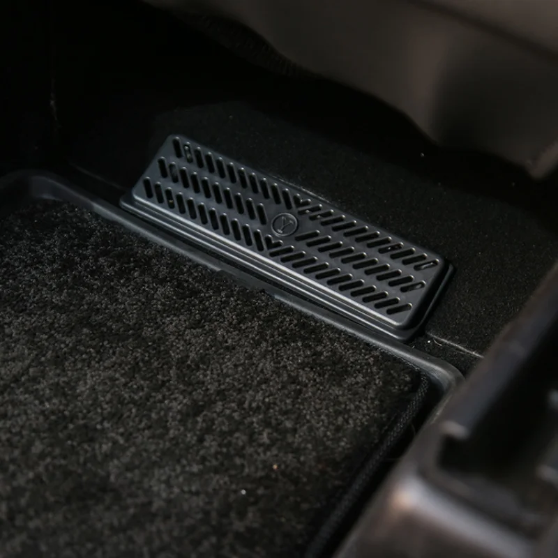 Cubierta de salida de aire debajo del asiento para Tesla Model 3 Y protección de bloqueo antipolvo funda de ventilación 2 uds accesorios de orden de