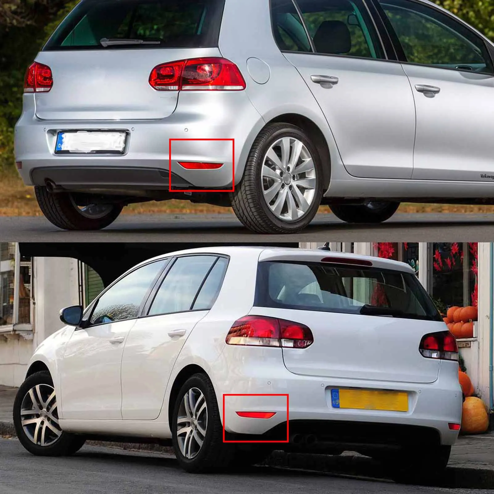 Rear Bumper Reflector Fog Lamp Tail Brake Light For VW Golf A6 MK6 2009 2010 2011 2012 2013 5K0945105A VW Accessories