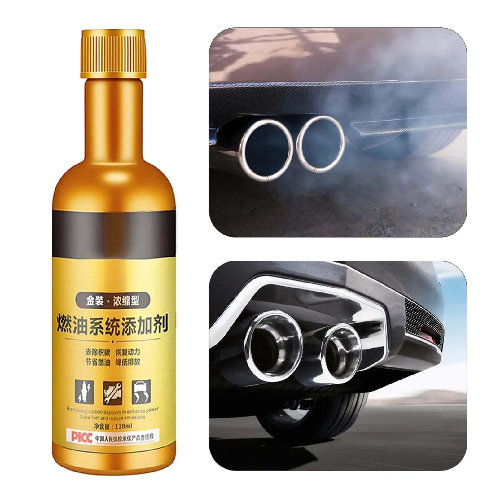 120ml Engine Carbon Deposit Remover Carbon Dissolving Cleaning Agent for Sedan SUV Home Garage Workshop Auto Repair Maintenance
