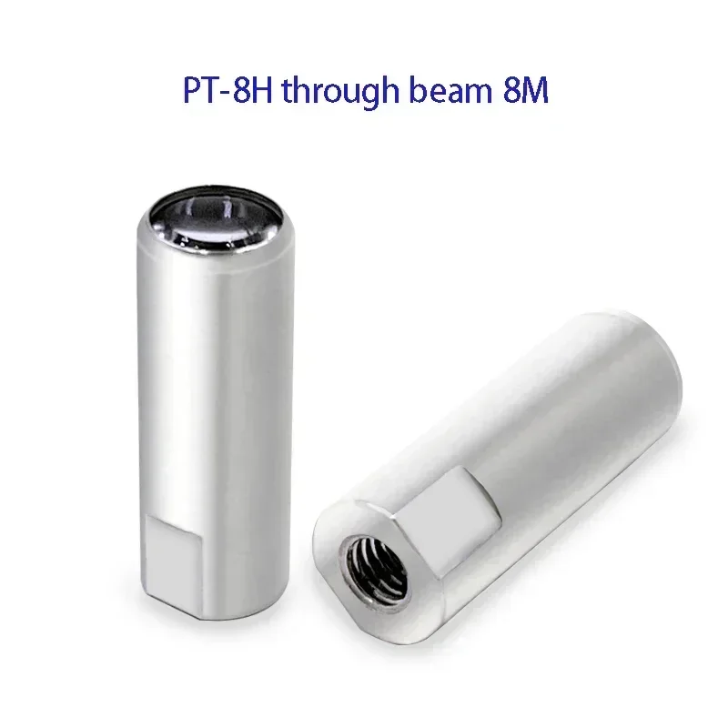 Kiln industry focus extender lens 12 meters long distance M4 high temperature resistant through-beam optical fiber sensor