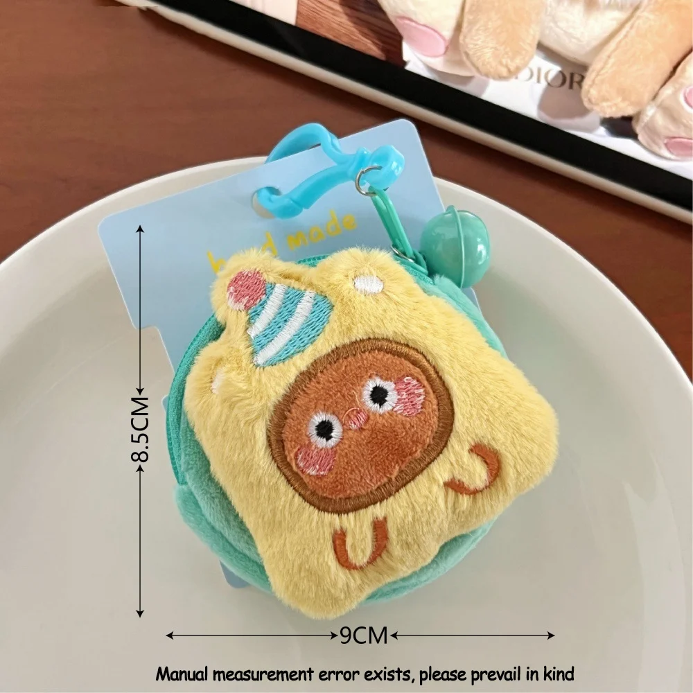 Plush Earphone Coin Pouch Multi Functional Storage For Lipstick Keyring Accessory Portable Travel Organizer Bag view 3